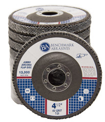 10 Pack 4.5” x 7/8″ Jumbo 60 Grit Zirconia Flap Disc Grinding Wheels T29