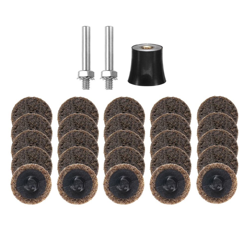 27pcs Quick Change Discs Set 1″ Roll Lock Sanding Discs Coarse with Disc Holder