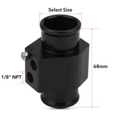 1.25 32MM RADIATOR HOSE ADAPTER DUAL 1/8 NPT PORT ELECTRIC FAN THERMOSTAT SWITCH