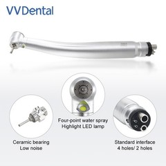 Dental High Speed LED Handpiece Anti-Suction Autoclavable 135°C 320000-400000rpm