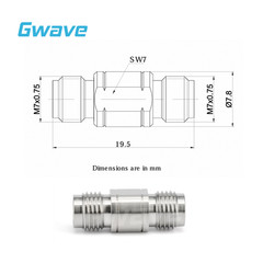 2.4mm Female to 2.4mm Female Adapter, DC – 50GHz