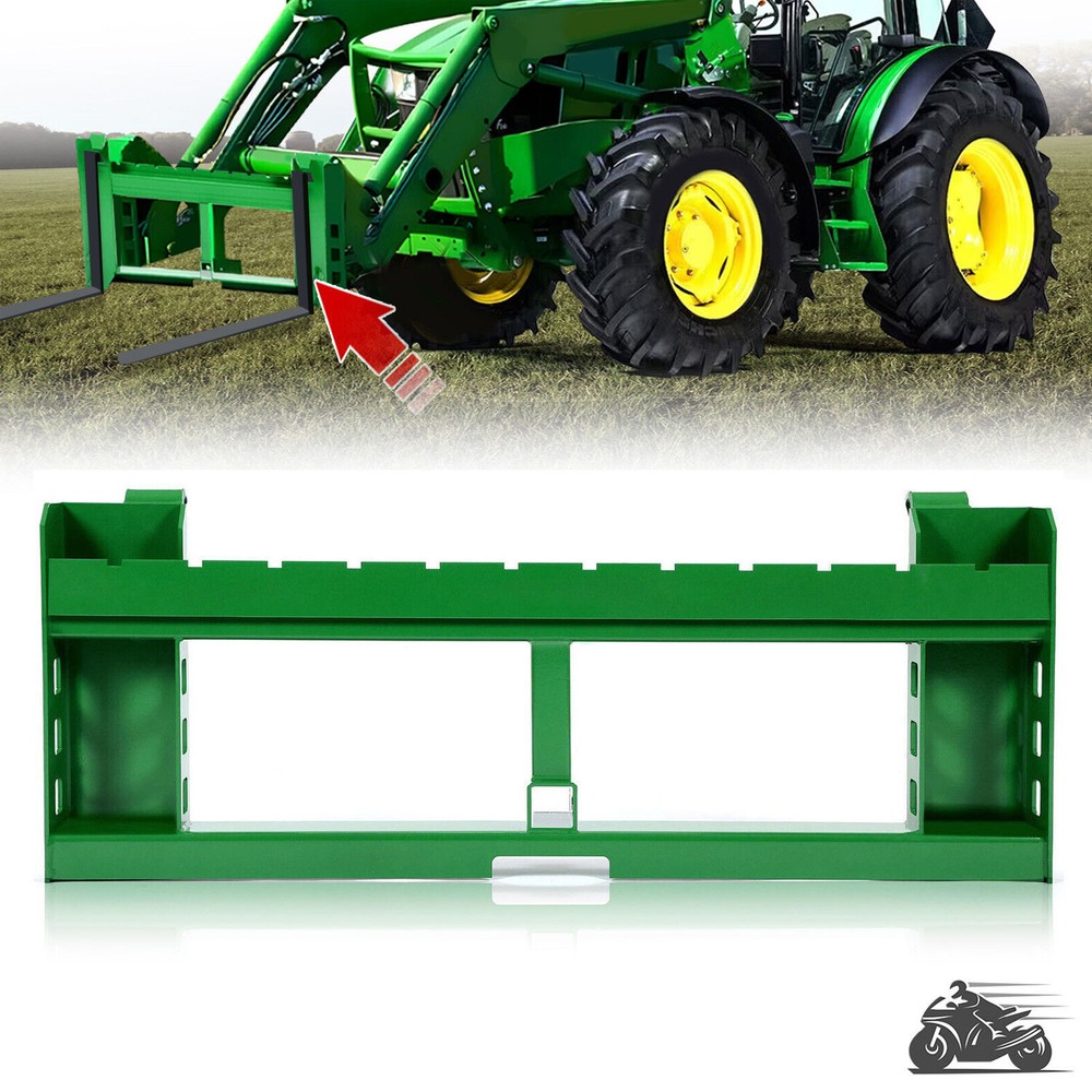 For John Deere Pallet Fork Frame Only Attachment, Rated 3,000 LB, Receiver