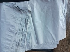 Poly Mailers 12 x 16. White. New. Unused. 80 Pages Total