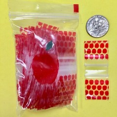 3434 MINI ZIP DESIG BAGS 3/4″ X 3/4″ / 10 DSN PREMIX 1000PCS 2.5MIL READ DETAILS