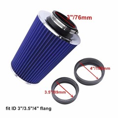 3 3.5 4In Inlet Air Filter Cone, 76mm 89mm 101mm High Performance Cold Air In…