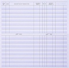 24 PCS Check Registers for Personal Checkbook, Easy to Read Checkbook Register