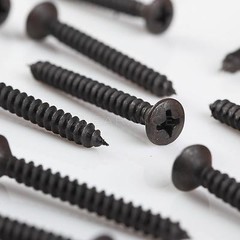 8×1 1/2″ Phillips Oval Head Black Oxide Sheet Metal Screws Qty 500