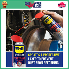 WD-40 Specialist Penetrant with SMART STRAW SPRAYS 2 WAYS, 11 OZ [6-Pack]
