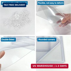 11″ X 17″ Hard Plastic Sheet Protectors, Menu Rigid Print Protectors, Clear Cert