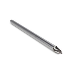 BHA Long Tungsten Carbide Burr Rotary File, Double Cut – 6 inch x 1/4 inch Shank
