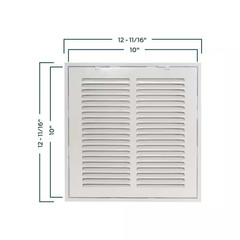 10 In. X 10 In. Steel Return Filter Grille Free Ship NEW