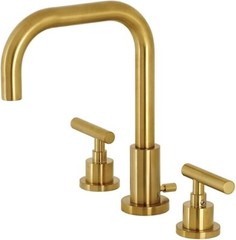 Kingston Brass FSC8933CML Manhattan Widespread Bathroom Faucet w/ Pop-Up Drain