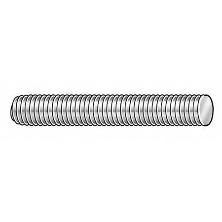 Zoro Select 45263 Fully Threaded Rod, 1/2″-20, 1 Ft, Steel, Low Carbon, Plain