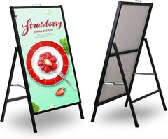 A Frame Sign Heavy-Duty 24×36 Inch Sandwich Board Sidewalk Sign Poster Stand …
