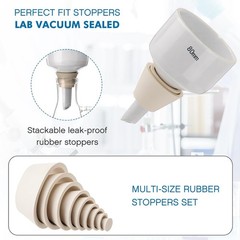 500 mL Buchner Funnel Filtering Vacuum Filtering Flask w/ Handheld Vacuum Pump