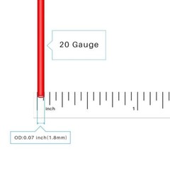 BNTECHGO 20 Gauge Silicone wire spool red 50ft and black 50ft Flexible 20 AWG…