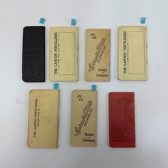 Lot of 7 Antique Notebooks | Pocket Calendar, Advertisements, Mostly Unused