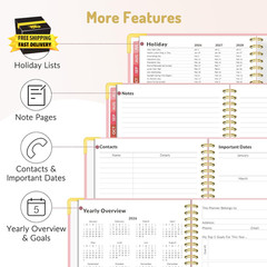Academic Planner 2026-2027, Hardcover Calendar Planner Weekly & Monthly, July 20