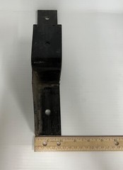 6 pcs Ledger Brackets Solid Steel Construction 12″ Ledger Board Hanger Black