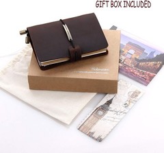 Classic Leather Journal for Writing and Planning 5.2 x 4 Inches Coffee Color