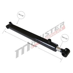 Hydraulic Cylinder Welded Double Acting 2″ Bore 12″ Stroke Cross Tube 2×12 NEW
