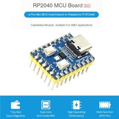 For Raspberry Pi RP2040-Zero Microcontroller PICO Development Board With Pins 2X