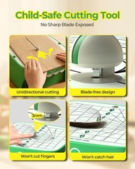 Upgraded Kids Cardboard Cutter, Safe Bladeless STEM Building Machine