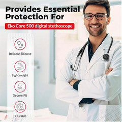 EKO Core 500 Digital Stethoscope Protection Kit: Silicone Cover & Accessories