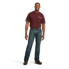 Ariat Men’s Rebar M5 Straight Durastretch Edge Stackable Straight Leg Jean 30