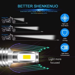 6000K For Yamaha Raptor 350 660R 700 700R LED Headlight Bulb For YFM350R YFM660R