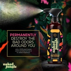Naked Jungle Premium Plant-Based Odor Eliminator for Strong Odors, Air Freshe…