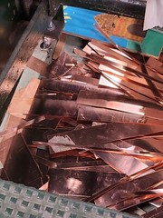 scrap copper sheet metal 1 POUND C110 pure copper 16 ounce 22 gauge