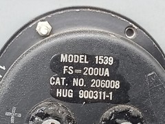 QTY 2 Weston Volt Meter Model 1539 FS=200UA / -3 + 15 VOLT / -1 + 6 AMPS /