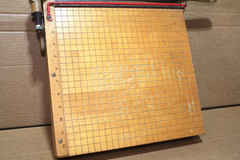Vintage INGENTO Paper Cutter 1132 – 12″ Wood Table Guillotine Hand Cutter Tested