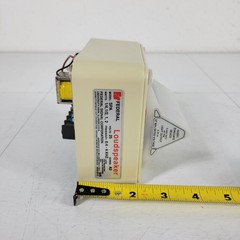 Federal Signal SPAFV25RHB Loudspeaker Fire Alarm Device Beige 25V w/ Mount Plate