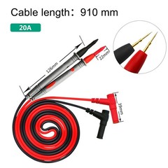 20A 1000V Multimeter Test Leads – Professional Needle Pin Probe Wire Cable Kit