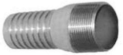 Hose Barb for 2-1/2″ ID Hose X 2-1/2″ MNPT Zinc King Combination Nipple SF250SP