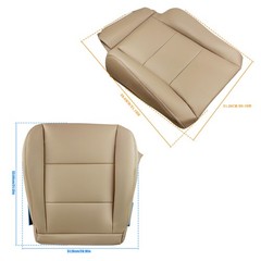 Front Driver Passenger Seat Cover Tan Leather for Land Cruiser 1998-2007