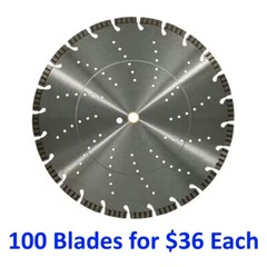 14″ TURBO SEGMENT DIAMOND SAW BLADE – 5 Blades for $44 Each (Bulk Pack)