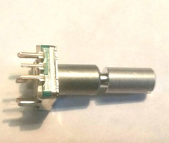 Alps Rotary Encoder w/ Momentary Switch – 30 Detents / 360 Degrees – PC Board