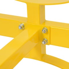 Heavy Duty Stackable Oil Barrel Bracket Yellow Drum Rack Steel 1600lbs Capacity