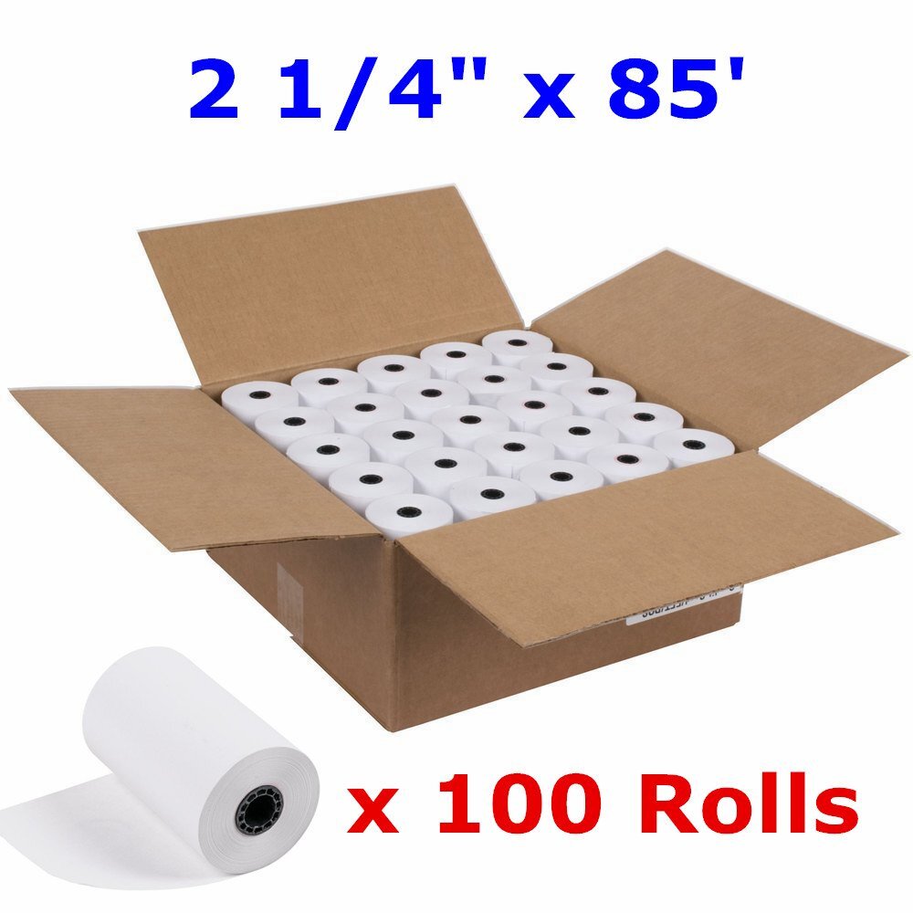 100 Rolls Case 2 1/4″ x 85′ Cash Register Credit Card POS Receipt Thermal Paper
