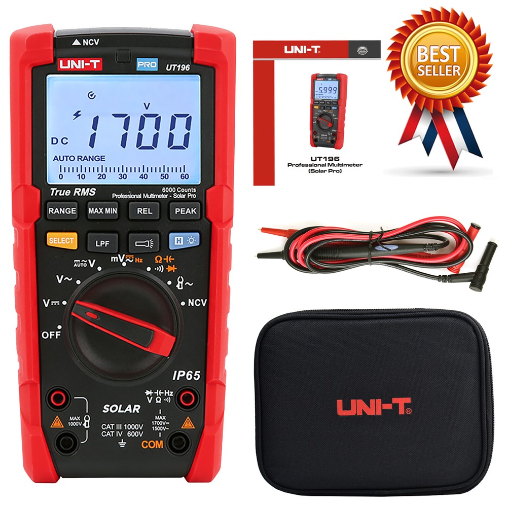UNI-T UT196 1700V DC True RMS Digital Professional Multimeter Backlight
