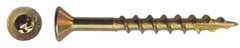 Torx 1-1/4 to 4″ Star Flat Head with nibs Yellow Zinc Type 17 Outdoor Wood Screw