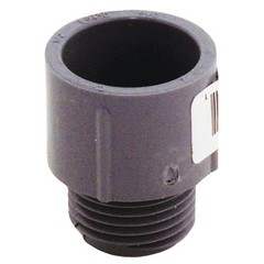 Carlon E943D-CTN Terminal Adapter, 1/2 in MPT x Socket, 1.04 in Dia, 1.31 in L,
