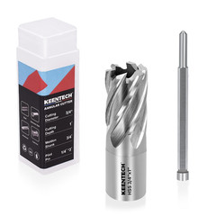 HSS Annular Cutter,3/4 Inch Diameter X 1 Inch Depth, 3/4 Inch Weldon