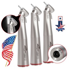 3 PCS Dental 1:4.2 LED 45°Angle Head Contra Angle Handpiece External Water