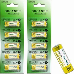 SKOANBE 10PCS Alkaline 23A L1028F LR23A A23S 23 Amp 12 Volt Battery