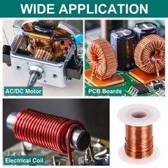20 AWG Magnet Wire, 6 OZ/169.8g Enameled Copper Wire, 155C(311F)