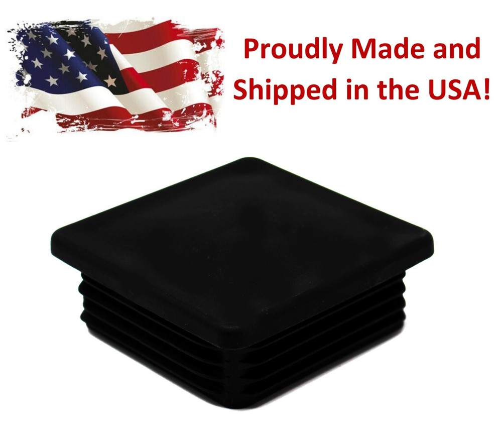 3″ Square Tubing Heavy Duty Plastic Plug End Cap Insert 3×3 8-14 Tube Pipe Post